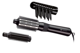 Braun Lockenbürste Satin Hair 3 AS330 Big Brush, small Brush, Volumizer, schwarz