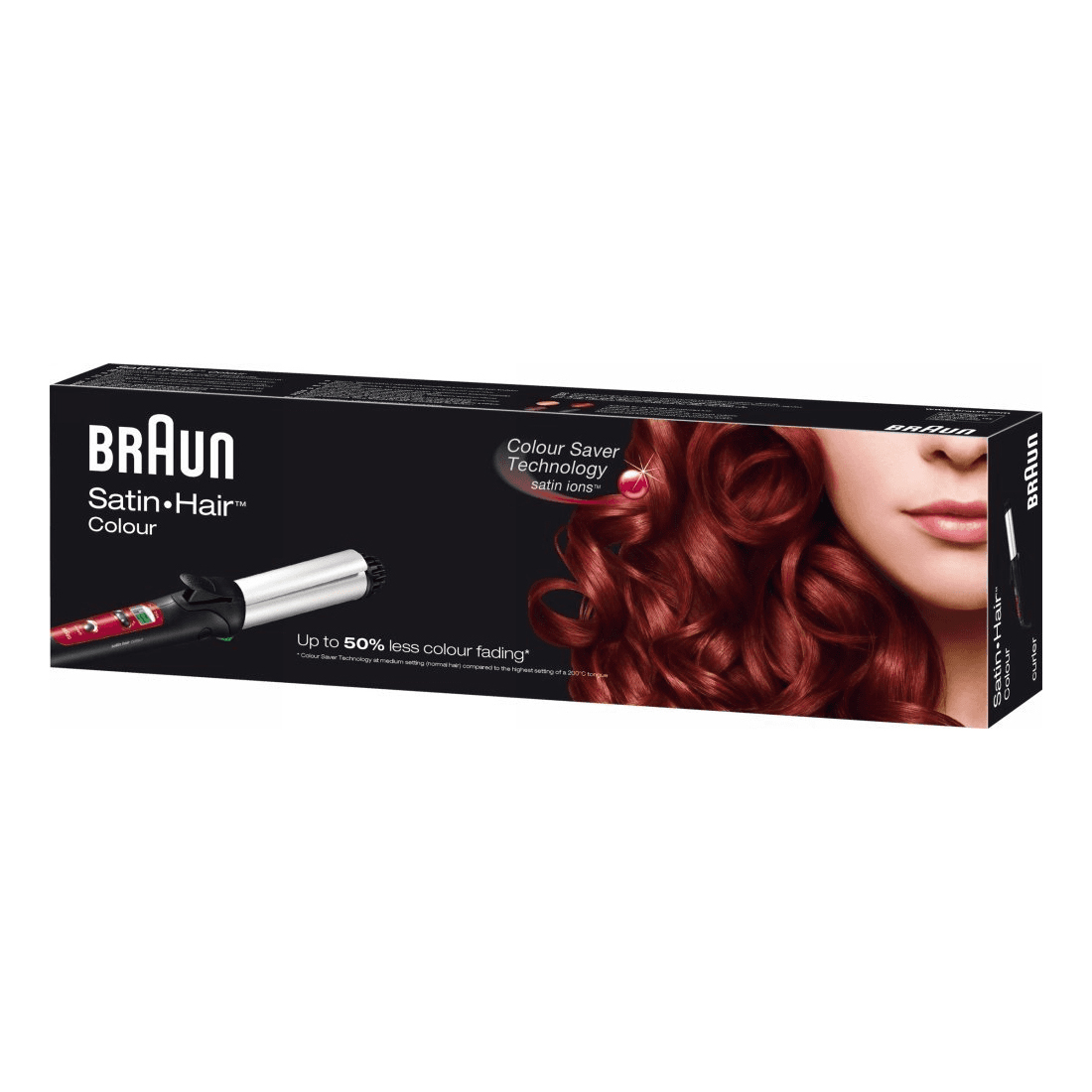 Braun Lockenstab Satin Hair 7 Curler CU750 (EC2-C), schwarz/rot -  Artikel-Nr.: BREC2E