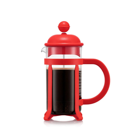 Bodum Kaffeebereiter, 3 Tassen, 0.35 l, JAVA, rot