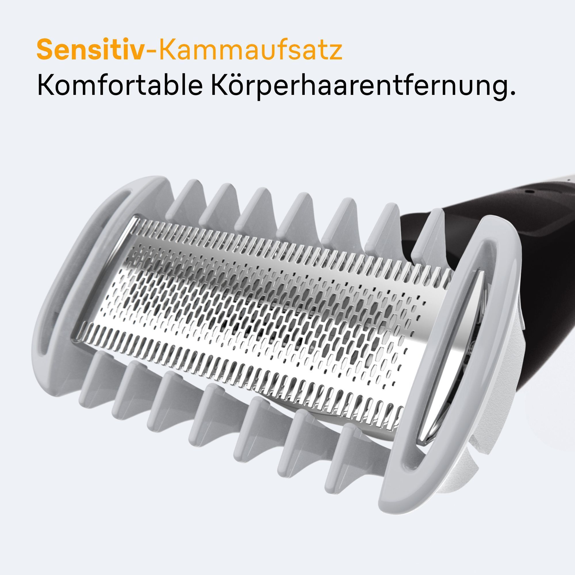 Braun Series XT5 mit Sensitiv-Kammaufsatz für komfortables Bodygrooming
