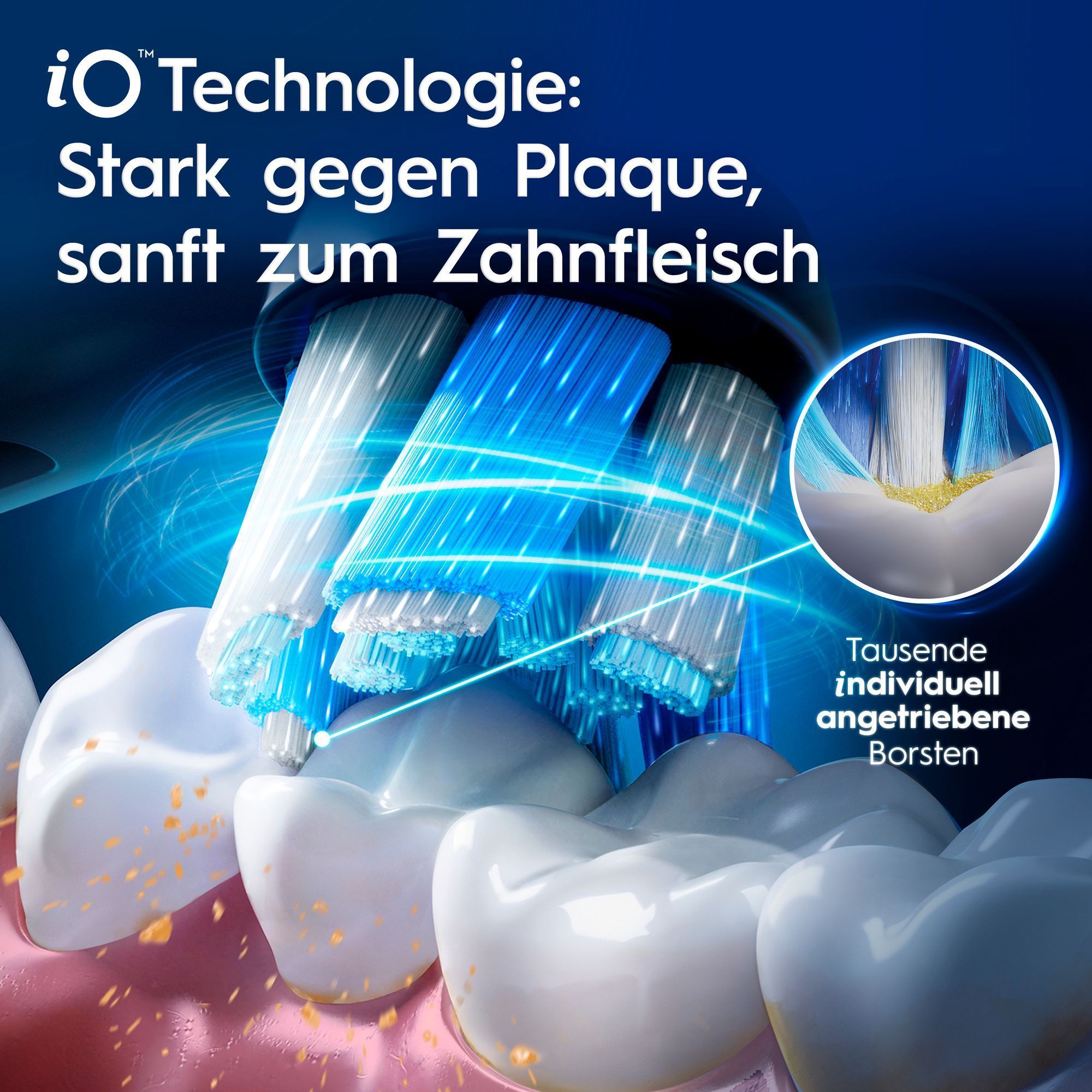 Die Oral-B iO elektrische Zahnbürste verfügt über eine magnetische Ladestation, die in nur 3 Stunden für eine Vollaufladung sorgt.