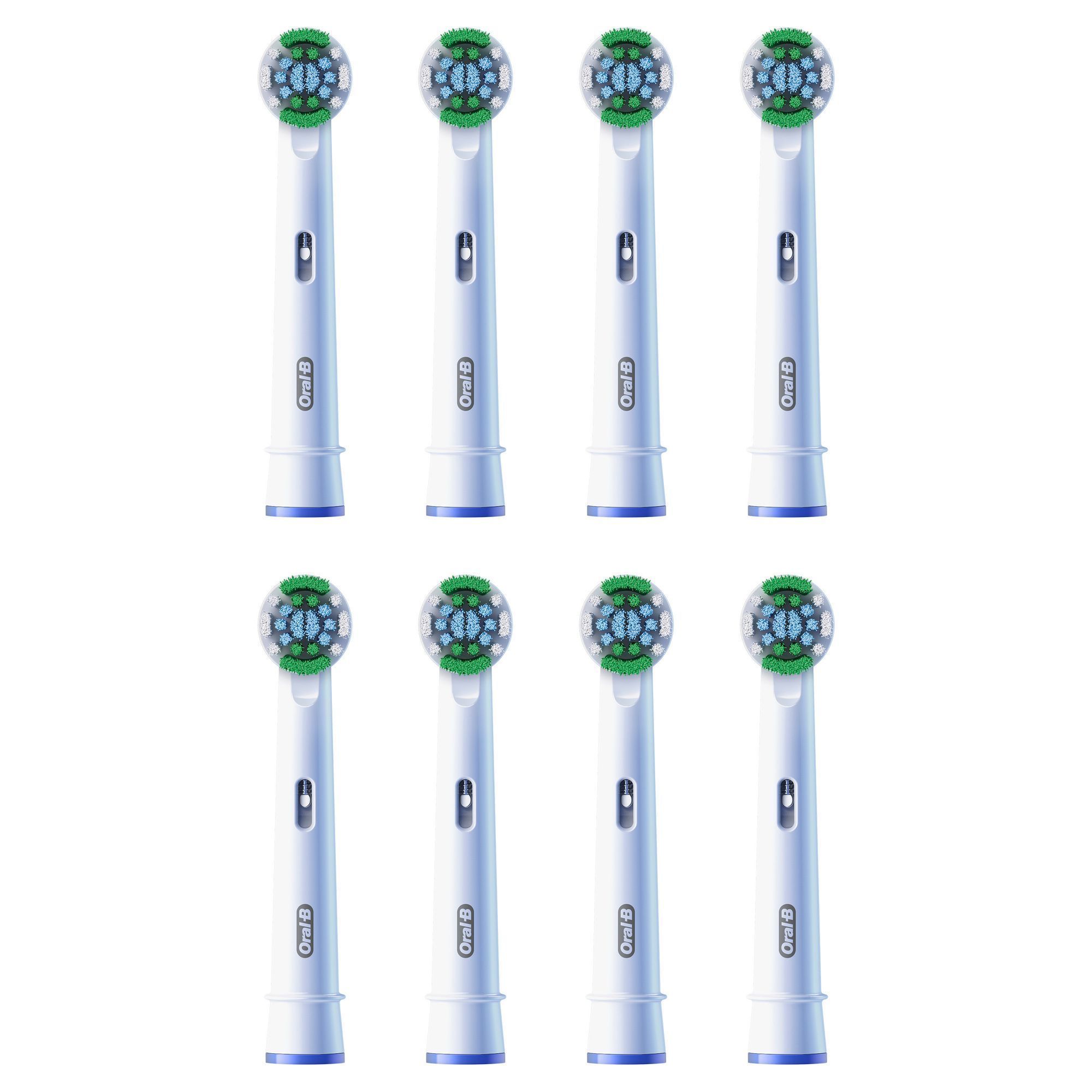 Oral-B Aufsteckbürsten, 8er-Packung, für eine gründliche Reinigung und gesünderes Zahnfleisch.