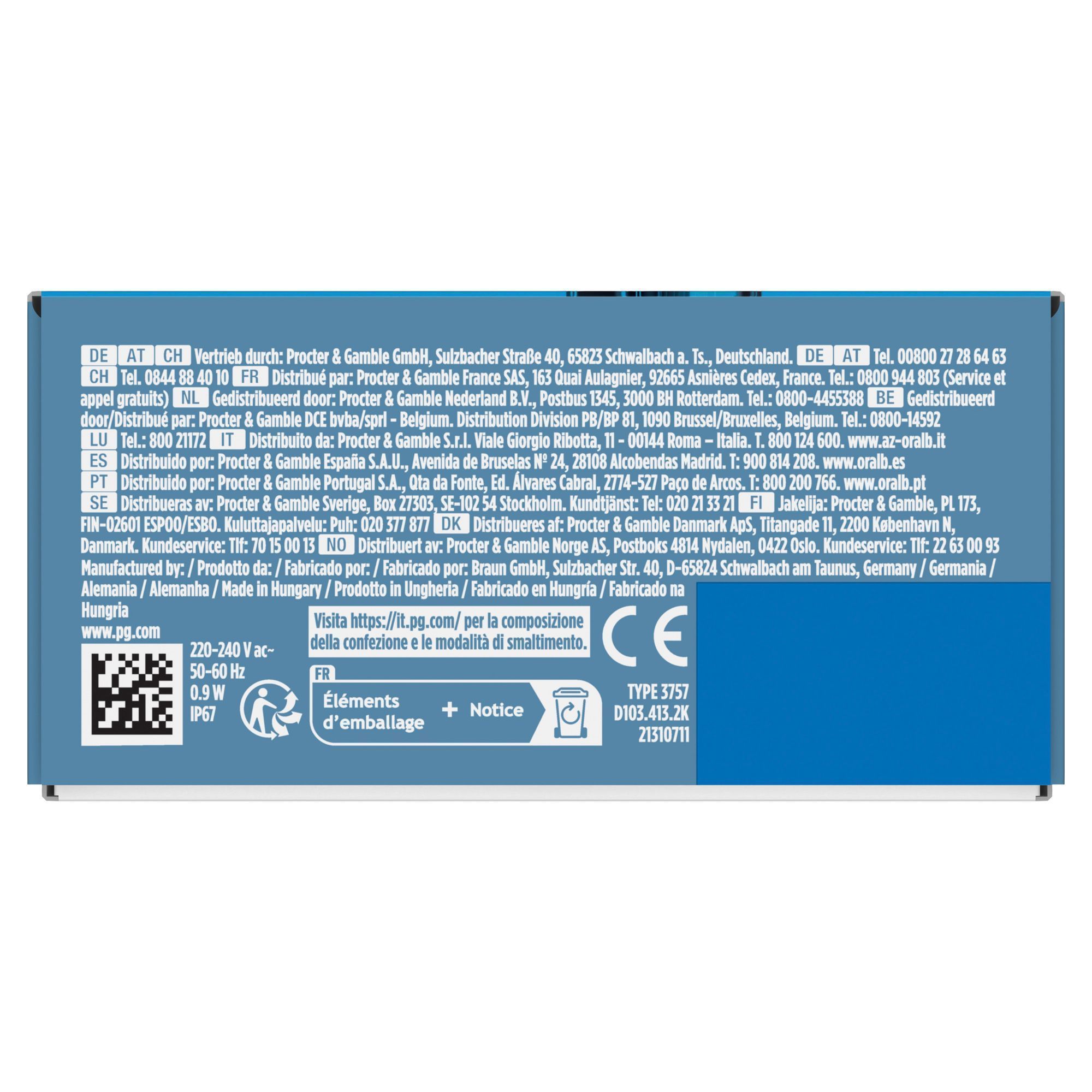 Verpackung mit Herstellerinformationen, Entsorgungshinweisen und QR-Code fÃ¼r weitere Details zur Produktzusammensetzung.