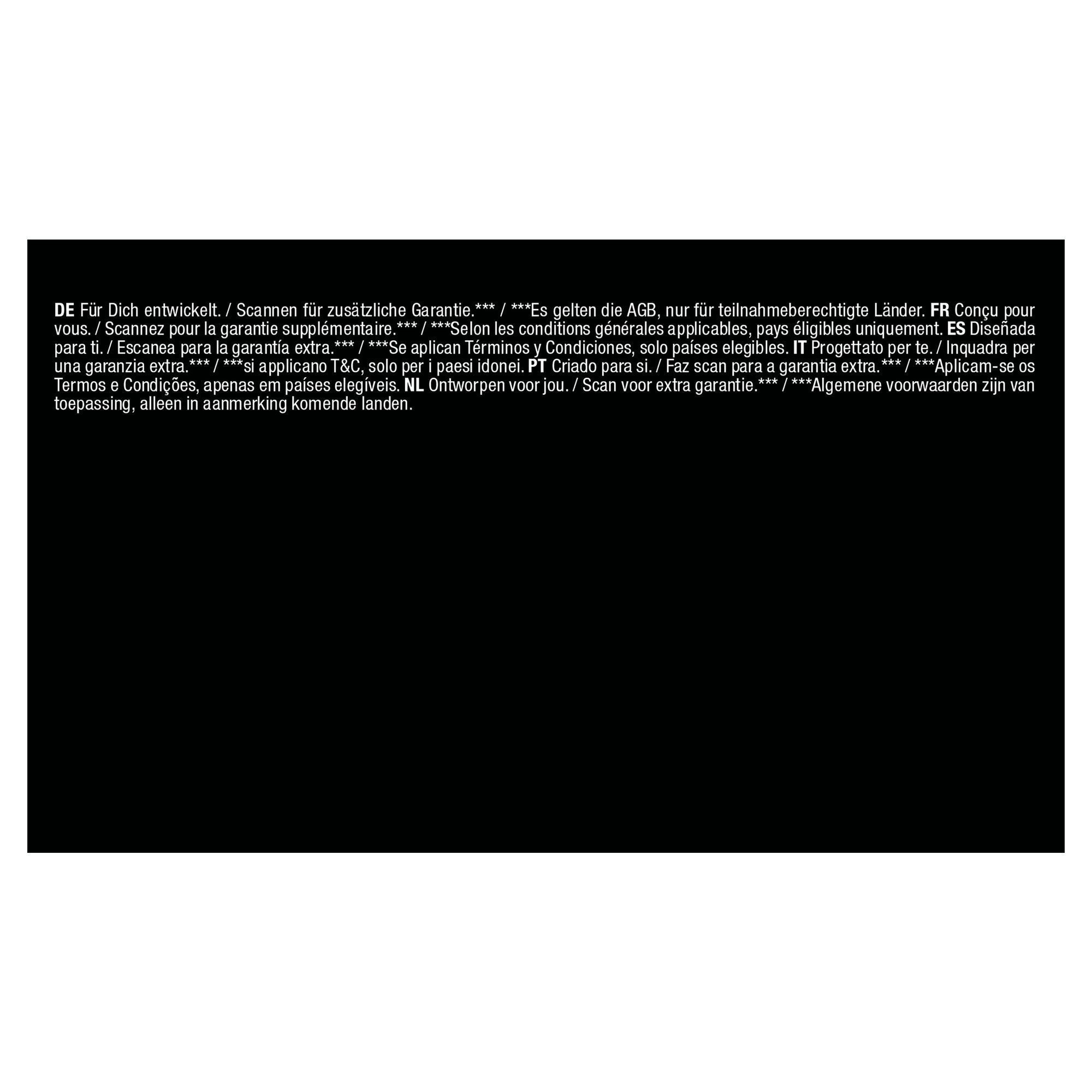 Inner packaging of Braun Silk-Ã©pil 5 pack with translation of claim Developed for you. Scan for extra warranty.
