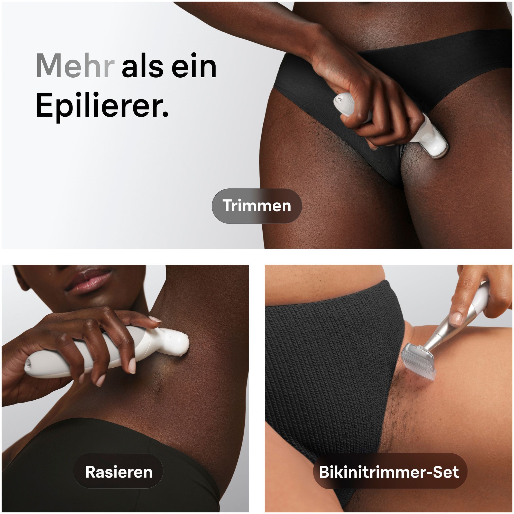 Seitenansicht des Silk-epil 9 unter Wasser.