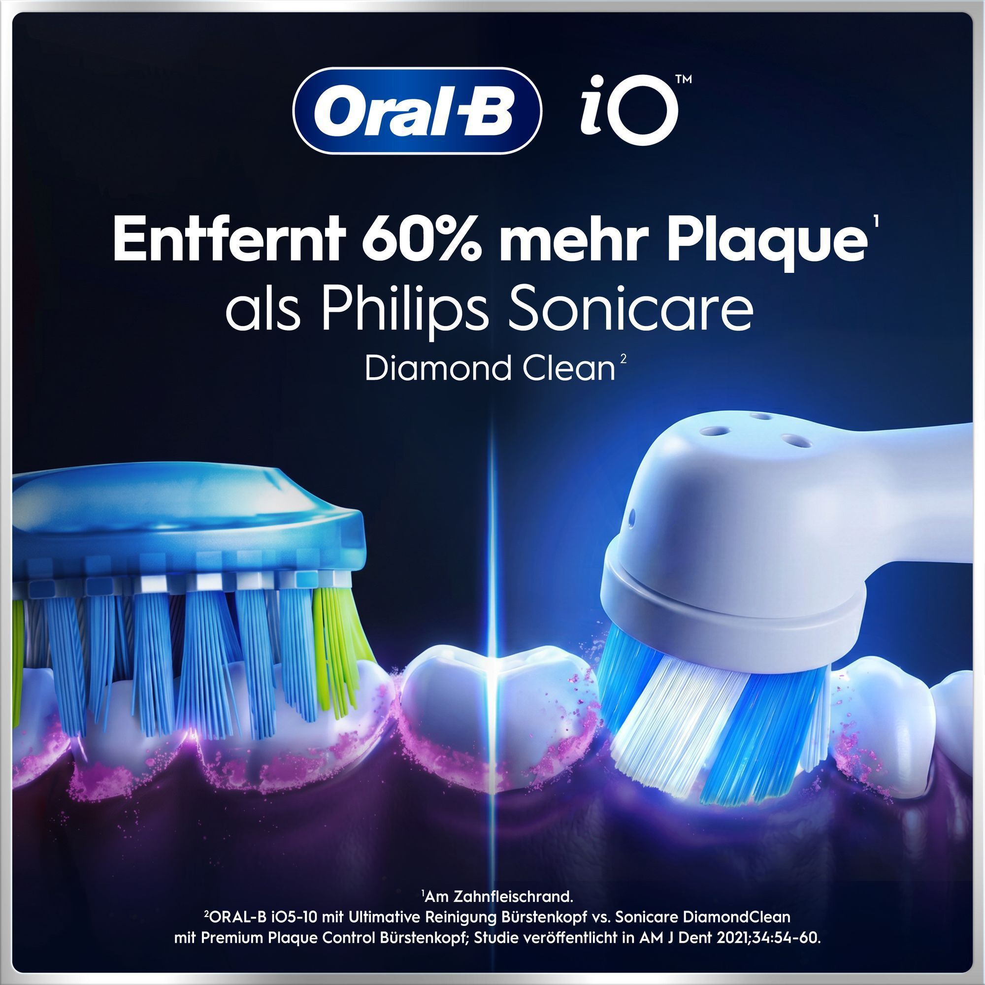 Oral-B iO: 45% bessere Zahnfleischgesundheit im Vergleich zu Schallzahnbürsten