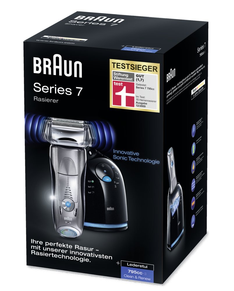 Braun Series 7 Elektrorasierer 799cc inkl. 2 Reinigungskartuschen