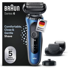 Braun #Rasierer Series 6 61-B4500cs, schwarz/blau