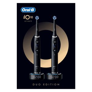 iO10 Zahnbürste Cosmic Black/Cosmic Black mit 2. Handstück, Sonderedition
