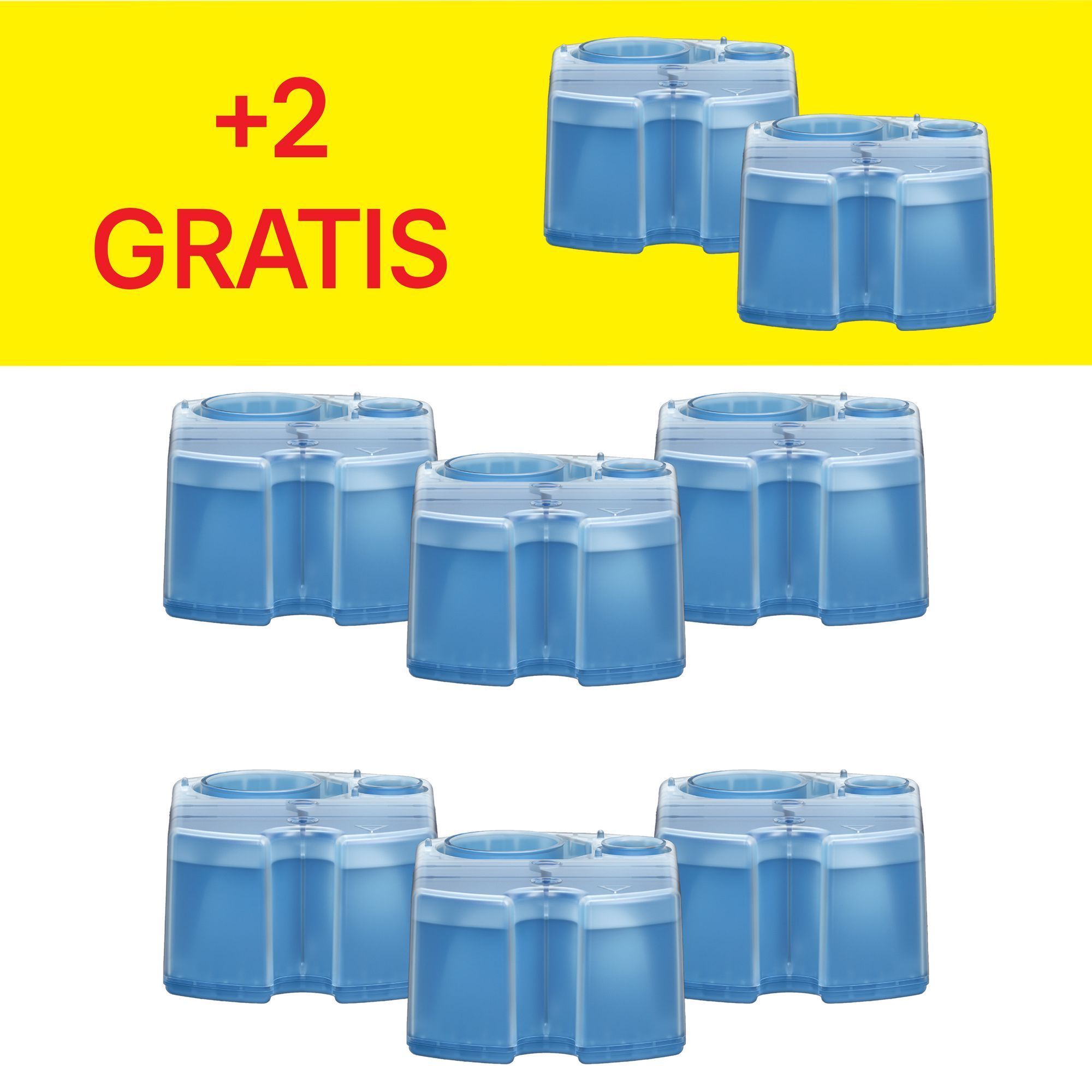 6 reinigungskartuschen plus 2 gratis kartuschen