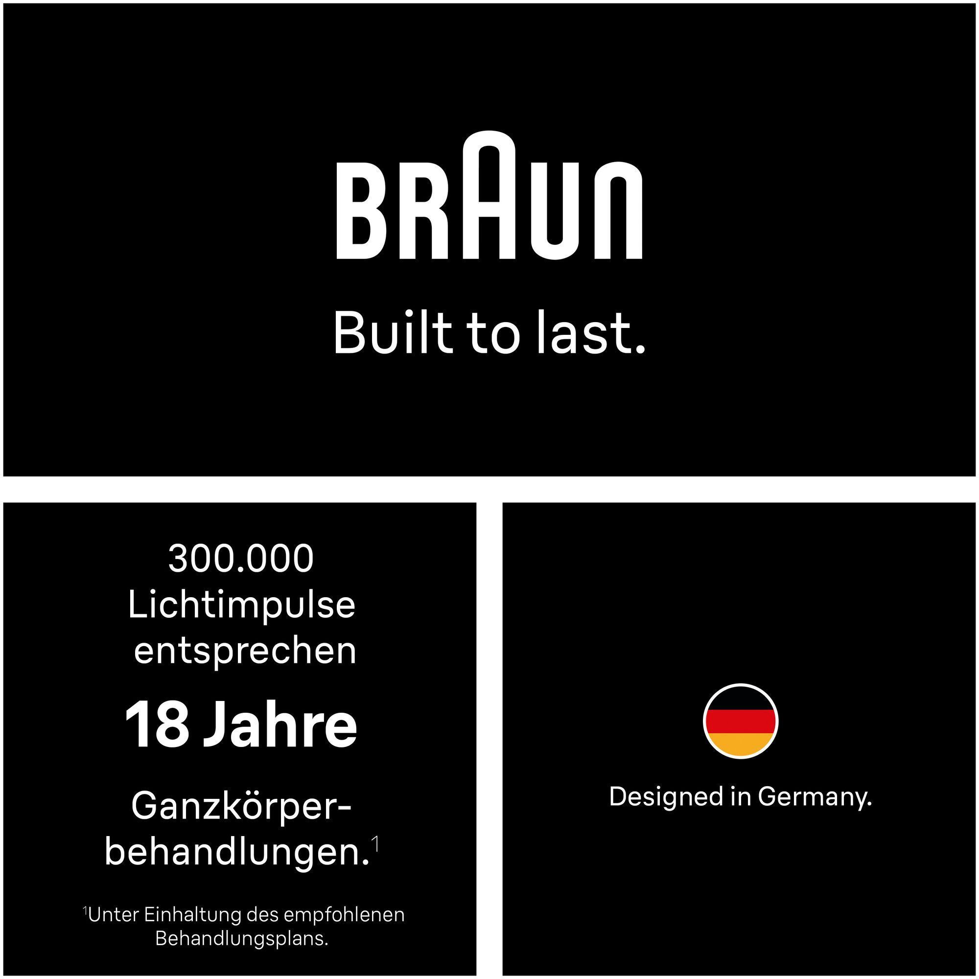 Braun Werte: Langlebigkeit, deutsche Qualität.