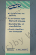 DeLonghi Chlorfilterset