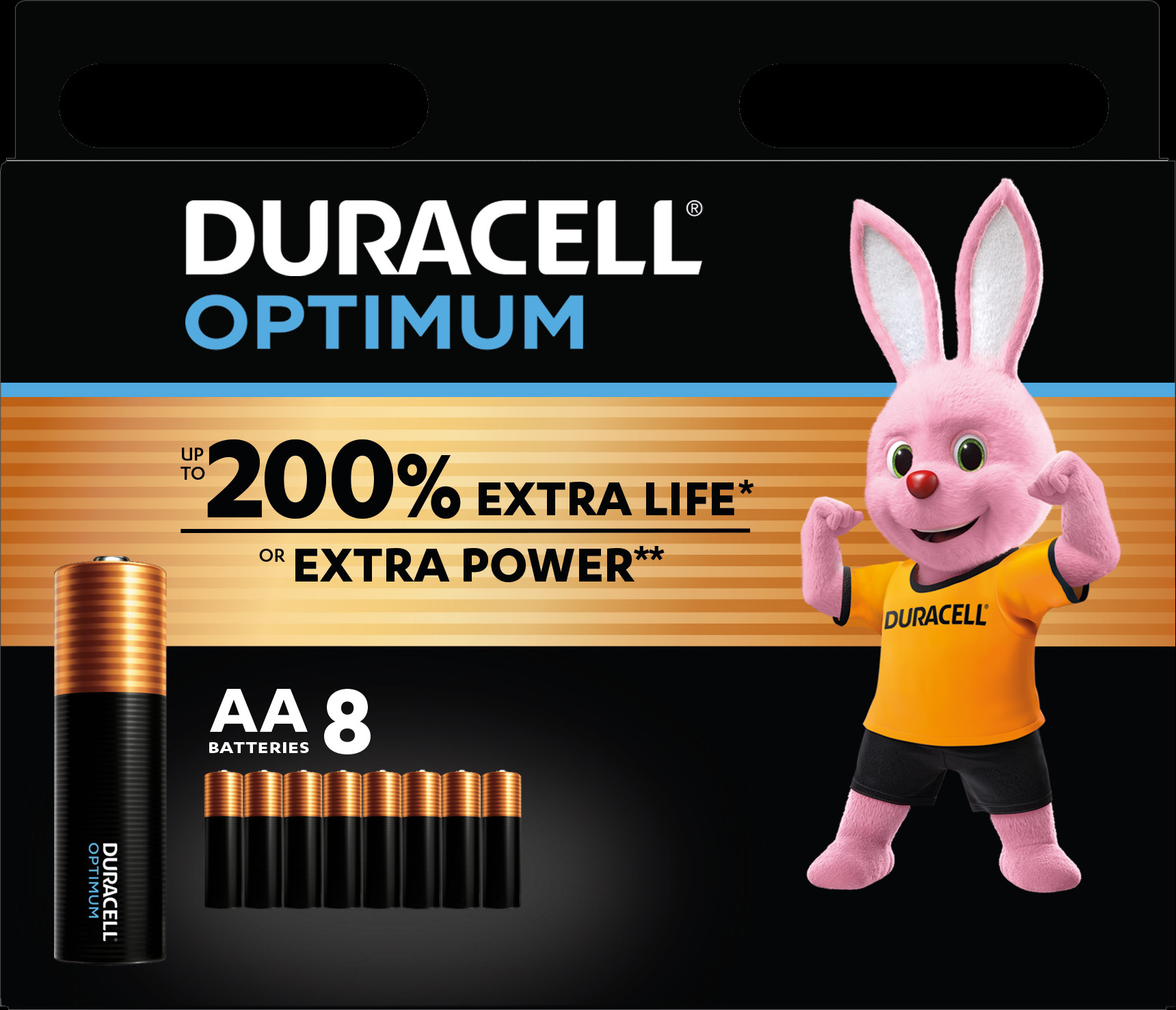 Duracell MX1500-Optimum AA 8Stk. Mignon Batterie / LR6