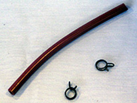 kenwood Schlauch m.Schellen/RUBBER TUBE+CLIPS SS
