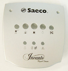 Saeco Frontblende silber beschriftet